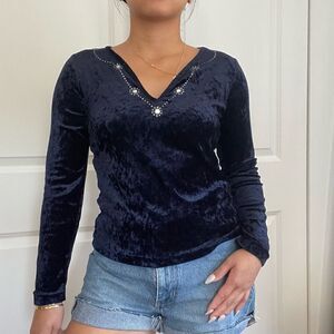 Vintage velvet top